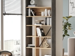 ΒΙΒΛΙΟΘΗΚΗ VIVA PAKOWORLD ΑΝΘΡΑΚΙ ANTIQUE-SONOMA 75.5X25X170ΕΚ