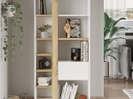 ΒΙΒΛΙΟΘΗΚΗ ALIVE PAKOWORLD ΛΕΥΚΟ-SONOMA 75.5X25X160ΕΚ