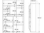 ΒΙΒΛΙΟΘΗΚΗ BOTECA 10ΘΕΣΕΩΝ PAKOWORLD ΣΕ ΛΕΥΚΗ ΑΠΟΧΡΩΣΗ 75X22X123.6ΕΚ