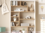 ΒΙΒΛΙΟΘΗΚΗ DECORA PAKOWORLD ΣΕ ΦΥΣΙΚΟ-ΛΕΥΚΟ ΑΠΟΧΡΩΣΗ 90X22X123.6ΕΚ