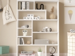 ΒΙΒΛΙΟΘΗΚΗ DECORA PAKOWORLD ΣΕ ΛΕΥΚΗ ΑΠΟΧΡΩΣΗ 90X22X123.6ΕΚ
