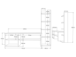 ΣΥΝΘΕΤΟ ΣΑΛΟΝΙΟΥ PERLA PAKOWORLD ΣΕ ΛΕΥΚΗ ΑΠΟΧΡΩΣΗ 120X29.5X41,8ΕΚ