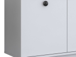 ΜΠΟΥΦΕΣ SALONDE PAKOWORLD ΛΕΥΚΟ ΜΕΛΑΜΙΝΗΣ-ΛΕΥΚΟ PP ΠΟΔΙ 180X40X82.6ΕΚ