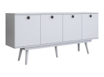 ΜΠΟΥΦΕΣ SALONDE PAKOWORLD ΛΕΥΚΟ ΜΕΛΑΜΙΝΗΣ-ΛΕΥΚΟ PP ΠΟΔΙ 180X40X82.6ΕΚ