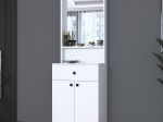 ΕΠΙΠΛΟ ΕΙΣΟΔΟΥ ROCKDER PAKOWORLD ΛΕΥΚΟ ΜΕΛΑΜΙΝΗΣ 60X35.5X182.8ΕΚ