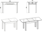 ΤΡΑΠΕΖΙ QUIIN PAKOWORLD ΕΠΕΚΤΕΙΝΟΜΕΝΟ SONOMA 120-164X70X73.5ΕΚ