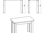 ΤΡΑΠΕΖΙ CELESTE PAKOWORLD ΛΕΥΚΟ 100X60X73.5ΕΚ