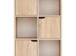 ΒΙΒΛΙΟΘΗΚΗ BOOKEL PAKOWORLD ΜΕΛΑΜΙΝΗΣ ΣΕ SONOMA ΑΠΟΧΡΩΣΗ 59.5X27.5X89ΕΚ