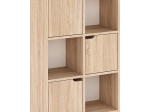 ΒΙΒΛΙΟΘΗΚΗ BOOKEL PAKOWORLD ΜΕΛΑΜΙΝΗΣ ΣΕ SONOMA ΑΠΟΧΡΩΣΗ 59.5X27.5X89ΕΚ