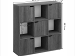 ΒΙΒΛΙΟΘΗΚΗ BOOKEL PAKOWORLD ΣΕ SONOMA ΑΠΟΧΡΩΣΗ 88.5X27.5X89.3ΕΚ