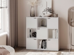 ΒΙΒΛΙΟΘΗΚΗ BOOKEL PAKOWORLD ΣΕ ΛΕΥΚΗ ΑΠΟΧΡΩΣΗ 88.5X27.5X89.3ΕΚ
