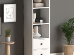 ΒΙΒΛΙΟΘΗΚΗ MIRO PAKOWORLD ΛΕΥΚΟ-OAK 42.5X32X140ΕΚ