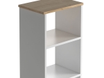 ΒΙΒΛΙΟΘΗΚΗ MIRO PAKOWORLD ΛΕΥΚΟ-OAK 42.5X32X140ΕΚ