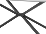 ΤΡΑΠΕΖΙ LERDION PAKOWORLD ΓΚΡΙ MDF-ΜΑΥΡΟ ΜΕΤΑΛΛΟ 180X90X75ΕΚ