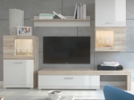 ΣΥΝΘΕΤΟ ΣΑΛΟΝΙΟΥ ANNALIE PAKOWORLD LED SONOMA-ΛΕΥΚΟ GLOSS 215X39X180ΕΚ