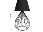 ΕΠΙΤΡΑΠΕΖΙΟ ΦΩΤΙΣΤΙΚΟ PWL-1040 PAKOWORLD Ε27 ΜΑΥΡΟ Φ25X50ΕΚ