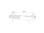 ΤΡΑΠΕΖΙ ΣΑΛΟΝΙΟΥ FLIPTER PAKOWORLD ΜΕΛΑΜΙΝΗΣ OAK-ΜΑΥΡΟ 83X54X34ΕΚ
