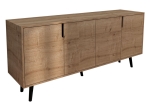 ΜΠΟΥΦΕΣ SENNAN PAKOWORLD ΜΕΛΑΜΙΝΗΣ OAK 180X45X80ΕΚ