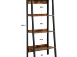 ΒΙΒΛΙΟΘΗΚΗ ZEGRIA PAKOWORLD ΚΑΡΥΔΙ-ΜΑΥΡΟ ΜΕΛΑΜΙΝΗΣ 56X34X137ΕΚ