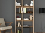 ΒΙΒΛΙΟΘΗΚΗ ALKATHI PAKOWORLD ΣΕ OAK ΑΠΟΧΡΩΣΗ 77X22X160ΕΚ