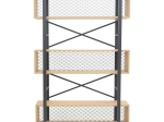 ΒΙΒΛΙΟΘΗΚΗ FIFER PAKOWORLD ΣΕ OAK-ΜΑΥΡΗ ΑΠΟΧΡΩΣΗ 120X28X185ΕΚ