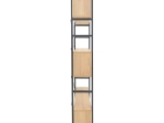 ΒΙΒΛΙΟΘΗΚΗ FIFER PAKOWORLD ΣΕ OAK-ΜΑΥΡΗ ΑΠΟΧΡΩΣΗ 120X28X185ΕΚ