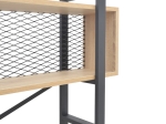 ΒΙΒΛΙΟΘΗΚΗ FIFER PAKOWORLD ΣΕ OAK-ΜΑΥΡΗ ΑΠΟΧΡΩΣΗ 120X28X185ΕΚ