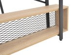 ΒΙΒΛΙΟΘΗΚΗ FIFER PAKOWORLD ΣΕ OAK-ΜΑΥΡΗ ΑΠΟΧΡΩΣΗ 120X28X185ΕΚ