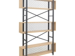 ΒΙΒΛΙΟΘΗΚΗ FIFER PAKOWORLD ΣΕ OAK-ΜΑΥΡΗ ΑΠΟΧΡΩΣΗ 120X28X185ΕΚ