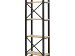 ΒΙΒΛΙΟΘΗΚΗ CRIMSON PAKOWORLD ΣΕ OAK-ΜΑΥΡΗ ΑΠΟΧΡΩΣΗ 50X22X150ΕΚ