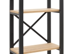 ΒΙΒΛΙΟΘΗΚΗ CRIMSON PAKOWORLD ΣΕ OAK-ΜΑΥΡΗ ΑΠΟΧΡΩΣΗ 50X22X150ΕΚ
