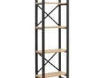 ΒΙΒΛΙΟΘΗΚΗ CRIMSON PAKOWORLD ΣΕ OAK-ΜΑΥΡΗ ΑΠΟΧΡΩΣΗ 50X22X150ΕΚ