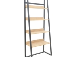 ΒΙΒΛΙΟΘΗΚΗ RYDER PAKOWORLD ΣΕ OAK-ΜΑΥΡΗ ΑΠΟΧΡΩΣΗ 75X36X185ΕΚ
