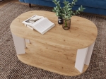 ΤΡΑΠΕΖΙ SOLKA PAKOWORLD ΣΕ OAK ΑΠΟΧΡΩΣΗ ΜΕ ΑΝΟΙΧΤΟ ΓΚΡΙ 90X56X40ΕΚ