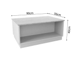 ΤΡΑΠΕΖΙ MONIK PAKOWORLD ΣΕ OAK-ΑΝΟΙΧΤΟ ΓΚΡΙ ΑΠΟΧΡΩΣΗ 90X56X40ΕΚ