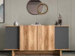 ΜΠΟΥΦΕΣ ARAMOS PAKOWORLD ΣΕ ΑΝΘΡΑΚΙ - OAK ΑΠΟΧΡΩΣΗ 180X45X80ΕΚ