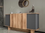ΜΠΟΥΦΕΣ ARAMOS PAKOWORLD ΣΕ ΑΝΘΡΑΚΙ - OAK ΑΠΟΧΡΩΣΗ 180X45X80ΕΚ