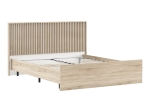 ΚΡΕΒΑΤΙ ΔΙΠΛΟ BRUSE PAKOWORLD OAK-ΛΕΥΚΟ ΧΡΩΜΑ ΜΕΛΑΜΙΝΗΣ 160X200ΕΚ