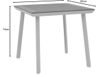ΤΡΑΠΕΖΑΡΙΑ SYNERGY-RAVEN ΣΕΤ 3ΤΕΜ PAKOWORLD ΛΕΥΚΟ ΑΛΟΥΜΙΝΙΟ ΚΑΙ PLYWOOD ΣΕ ΦΥΣΙΚΟ ΧΡΩΜΑ 80X80X74ΕΚ