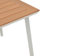 ΤΡΑΠΕΖΑΡΙΑ SYNERGY-PINO ΣΕΤ 3ΤΕΜ PAKOWORLD ΛΕΥΚΟ ΑΛΟΥΜΙΝΙΟ ΚΑΙ PLYWOOD ΣΕ ΦΥΣΙΚΟ ΧΡΩΜΑ 80X80X74ΕΚ