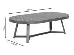 ΤΡΑΠΕΖΙ STELLAN PAKOWORLD ΜΑΣΙΦ ΞΥΛΟ ΕΥΚΑΛΥΠΤΟΥ 220X130X75ΕΚ