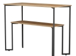 ΚΟΝΣΟΛΑ HOMER PAKOWORLD ΦΥΣΙΚΟ-ΜΑΥΡΟ 110X48X85ΕΚ