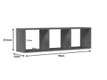 ΡΑΦΙΕΡΑ ΤΟΙΧΟΥ MIKORO PAKOWORLD ΣΕ ΦΥΣΙΚΗ ΑΠΟΧΡΩΣΗ 90X22X25.6ΕΚ