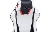 ΚΑΡΕΚΛΑ ΓΡΑΦΕΙΟΥ GAMING MAZOL PAKOWORLD PU ΜΑΥΡΟ-ΛΕΥΚΟ 66X56X135ΕΚ
