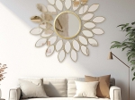 ΚΑΘΡΕΠΤΗΣ FLOWER PAKOWORLD ΧΡΥΣΟ 83X2.5X83ΕΚ