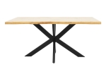 TΡΑΠΕΖΙ GILMAN PAKOWORLD MDF SONOMA-ΜΑΥΡΟ 180X90X75ΕΚ
