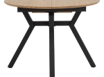 TΡΑΠΕΖΙ FRANCES PAKOWORLD ΕΠΕΚΤΕΙΝΟΜΕΝΟ MDF SONOMA-ΜΑΥΡΟ 100-140X100X75ΕΚ