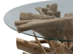 ΤΡΑΠΕΖΙ ΣΑΛΟΝΙΟΥ BALANCE PAKOWORLD ΓΥΑΛΙ 6MM TEMPERED-ΧΕΙΡΟΠΟΙΗΤO TEAK ΞΥΛΟ ΦΥΣΙΚΟ 100X100X46ΕΚ
