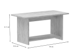 ΤΡΑΠΕΖΙ KUMBA PAKOWORLD ΣΕ OAK ΑΠΟΧΡΩΣΗ 80X40X42ΕΚ