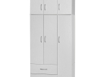 ΝΤΟΥΛΑΠΑ ΤΡΙΦΥΛΛΗ ΚΑΙ ΠΑΤΑΡΙ ZELIA PAKOWORLD ΛΕΥΚΟ 90X42X240ΕΚ.
